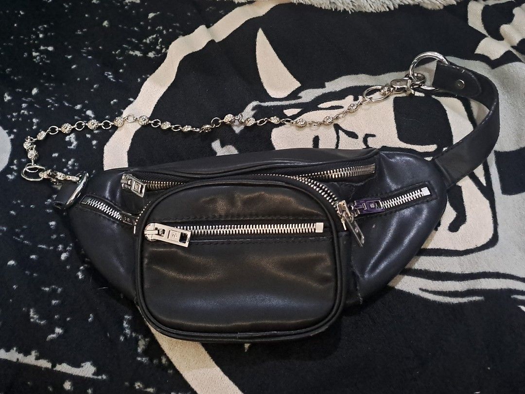 Alexander Wang Attica Fanny Packl (Category: Luxury Bags & Wallets) located in Puerto Princesa. Submitted by jercksthriftph (Listing ID 1462675588, Image 1). Description: Alexander Wang Attica Fanny Pack , Excellent Condition , need cleaning item is thrifted/ukay , issue replacement chain/sling.