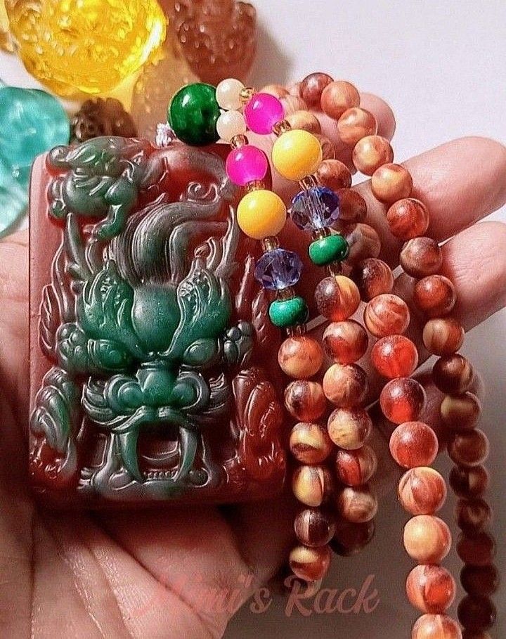 AMBERGRIS DRAGON CARVING BEADED NECKLACE (Category: Necklaces) located in Taguig. Submitted by mimisrack (Listing ID 1462575528, Image 1). Description: 🧡A powerful guardian charm for protection, strength, and prosperous energy. -Dragon carving symbolizes power, courage, and success -Ambergris brings warm, calming, and protective vibrations -Helps ward off negative energy and misfortune -Encourages confidence, leadership, and inner strength -A bo