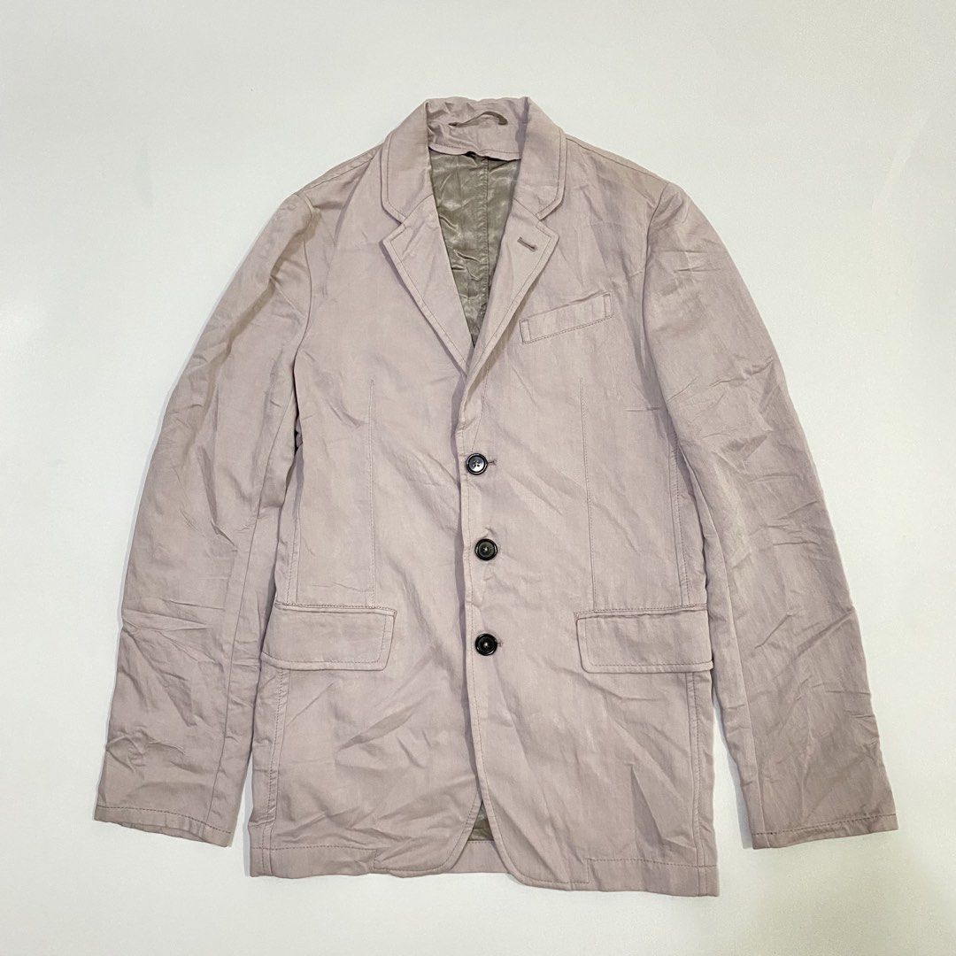 Ann Demeulemeester - Blazer Jacket (Category: Coats, Jackets and Outerwear) located in Cavite. Submitted by pastseas0n_ (Listing ID 1462574964, Image 2). Description: Ann Demeulemeester - Blazer Jacket Size : S FLAT MEASUREMENTS Width : 18 inches Length : 30 inches Shoulder : 16 inches Sleeve : 27 inches 9/10 CONDITION Authentic Pink Made in Portugal.