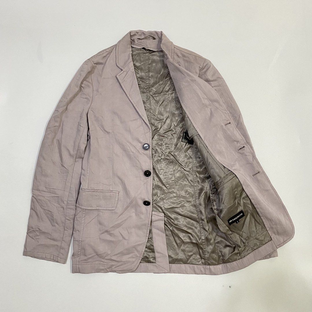 Ann Demeulemeester - Blazer Jacket (Category: Coats, Jackets and Outerwear) located in Cavite. Submitted by pastseas0n_ (Listing ID 1462574964, Image 3). Description: Ann Demeulemeester - Blazer Jacket Size : S FLAT MEASUREMENTS Width : 18 inches Length : 30 inches Shoulder : 16 inches Sleeve : 27 inches 9/10 CONDITION Authentic Pink Made in Portugal.