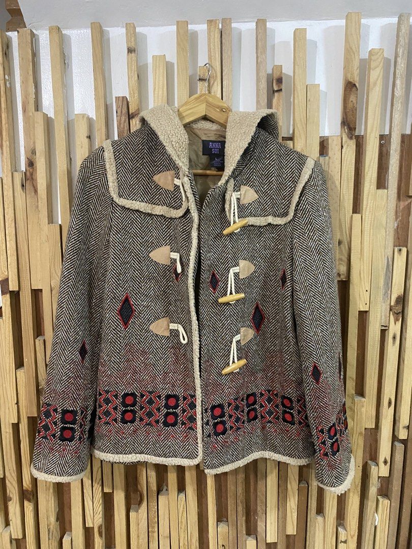 Anna Sui Embroirdered Wool Shearling Jacket (Category: Coats, Jackets and Outerwear) located in Mabalacat. Submitted by calmrabbit.ae2127 (Listing ID 1462517475, Image 1). Description: .