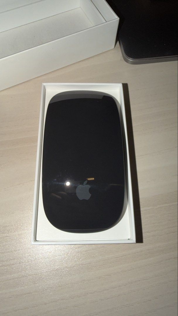 Apple Magic Mouse - Black (Category: Mouse & Mousepads) located in Manila. Submitted by kency.aspect (Listing ID 1462495434, Image 3). Description: - Apple Magic Mouse (Black) - Rechargeable model - Compatible with latest macOS - Comes in original box - Ideal for Mac users.
