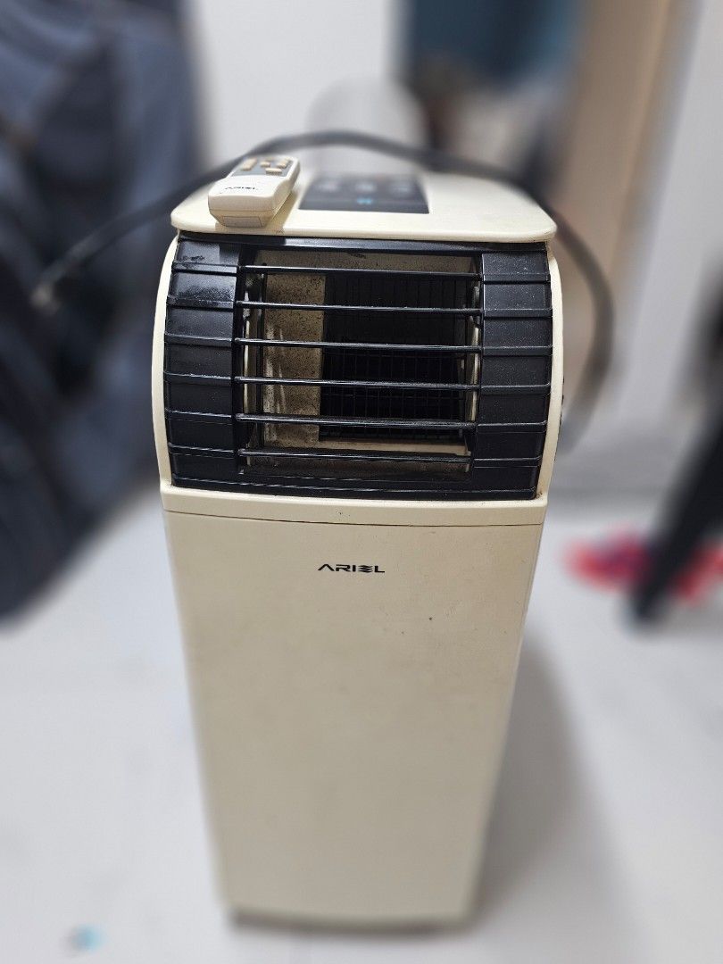 ARIEL AMB-14 Portable Air Conditioner (Category: Hair) located in Manila. Submitted by mhineth (Listing ID 1462506913, Image 1). Description: - ARIEL Portable Air Conditioner (Model AMB-14) - Cooling Capacity: 1700W - Heating Capacity: 1500W - Moisture Removal: 70 Liters/Day - Refrigerant Type: R410A - Comes with Remote Control - In excellent working condition.