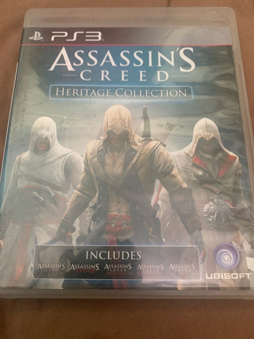 Assassin's Creed Heritage Collection PS3 (Category: PlayStation) located in Makati City. Submitted by emenem.m (Listing ID 1462459376, Image 1). Description: - Assassin's Creed Heritage Collection for PS3 - Includes: Assassin's Creed, Assassin's Creed II, Assassin's Creed Brotherhood, Assassin's Creed Revelations - Great value for series fans - All classic titles in one package.