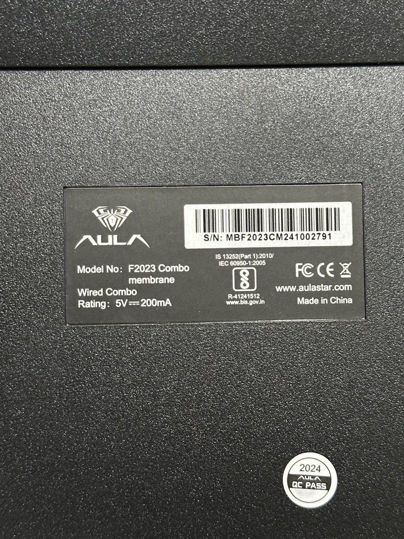 AULA F2023 Combo Wired Membrane Keyboard (Category: Computer Keyboard) located in Manila. Submitted by _ngaz (Listing ID 1462495743, Image 3). Description: - AULA F2023 Wired Keyboard ONLY - Sleek Silver Design - Membrane Keyboard with RGB Lighting - USB Connectivity - Perfect for Gaming and Everyday Use - Tested and Working - NEGOTIABLE .