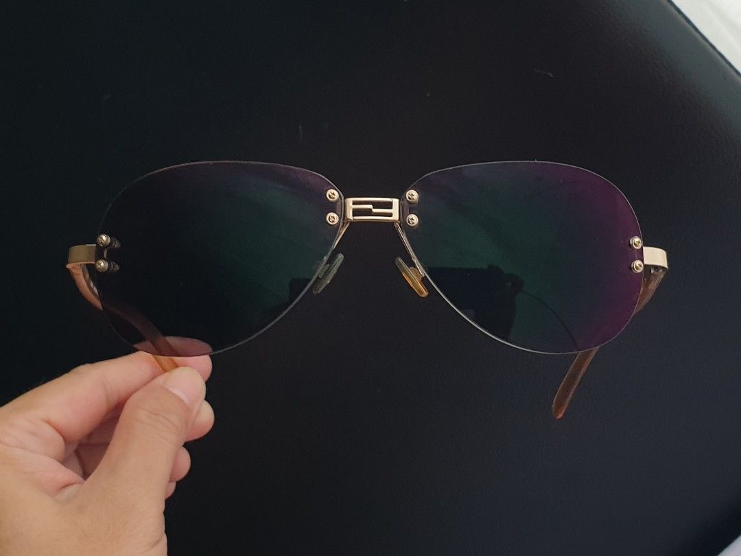 Authentic Fendi Rimless Eyeglass Sunglass Frame (Category: Sunglasses & Eyewear) located in Quezon City. Submitted by WasalakTwo (Listing ID 1462584244, Image 2). Description: Bought in Japan Authentic Excellent condition Clean and presentable May super baba na grade ang lens Open for delivery nationwide.