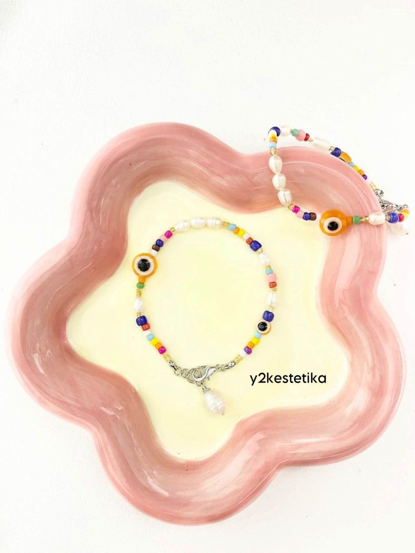Authentic Freshwater Pearl with Rainbow Beads Bracelet (Open for Customize) (Category: Bracelets) located in Manila. Submitted by y2kestetika.official (Listing ID 1462536796, Image 2). Description: Authentic Freshwater Pearl with Rainbow Beads Bracelet (Open for Customize) Annaliza - ₱290 only • Open for Customize • We accept Bulk Orders for Giveaways, Souvenirs and etc. • Same day delivery available within Metro Manila via Lalamove/Grab • LBC sh