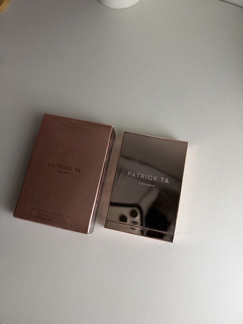 authentic patrick ta creme powder blush in not too much (Category: Makeup) located in Bulacan. Submitted by femalethings (Listing ID 1462614857, Image 2). Description: shade - not too much barely used thrice? rfs no longer reaching for it got from us opened last april mod gcash bdo mod jnt loc bulacan.