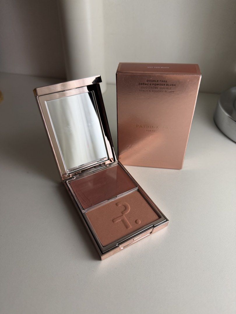 authentic patrick ta creme powder blush in not too much (Category: Makeup) located in Bulacan. Submitted by femalethings (Listing ID 1462614857, Image 1). Description: shade - not too much barely used thrice? rfs no longer reaching for it got from us opened last april mod gcash bdo mod jnt loc bulacan.