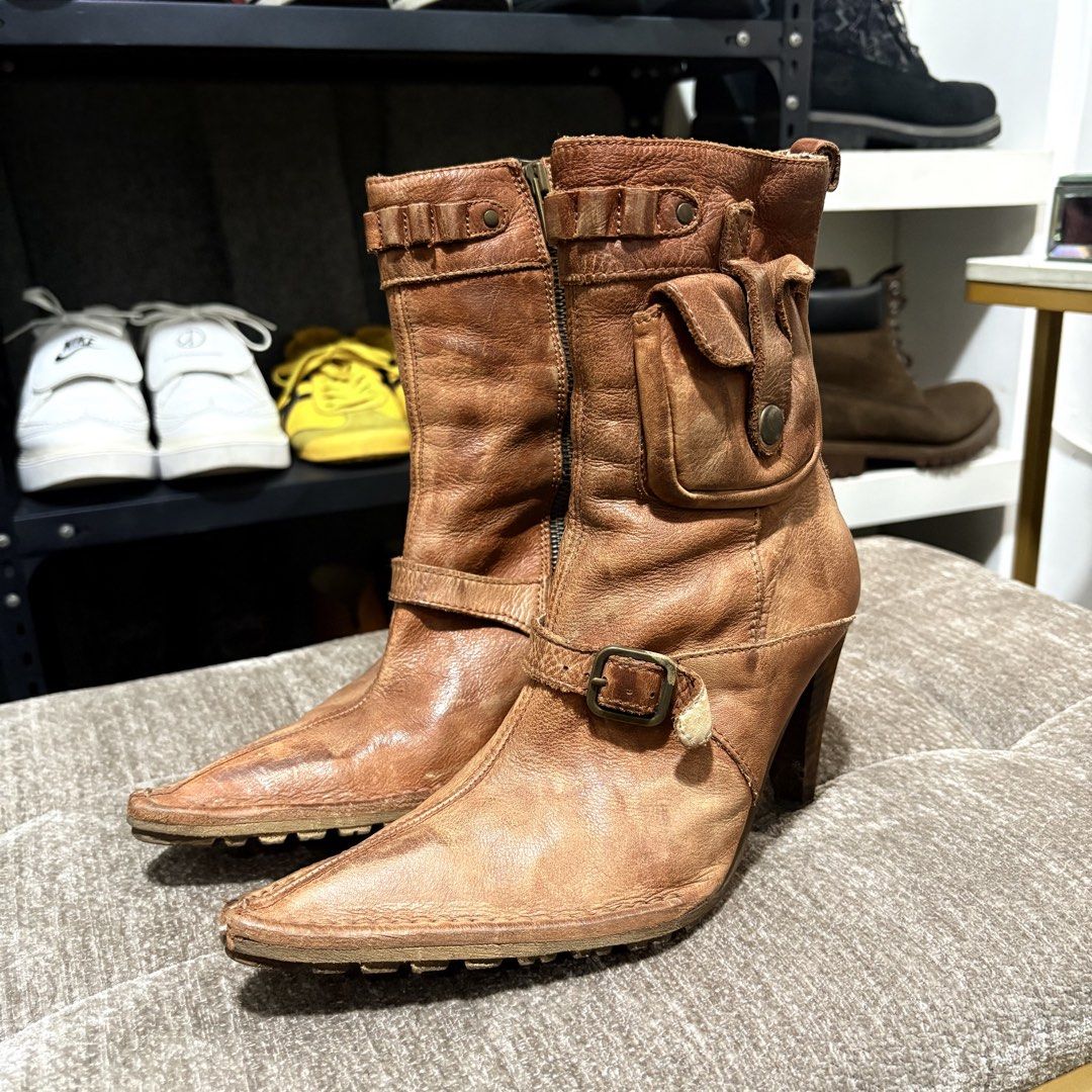 Authentic RAS Y2K Japan Genuine Leather Combat Boots (Category: Boots) located in Binangonan. Submitted by makoleksyon (Listing ID 1462543137, Image 3). Description: Excellent condition Like new No flaws Rare Made in Japan Size: 36 Bought in Japan 💯% Authentic Money back guarantee .
