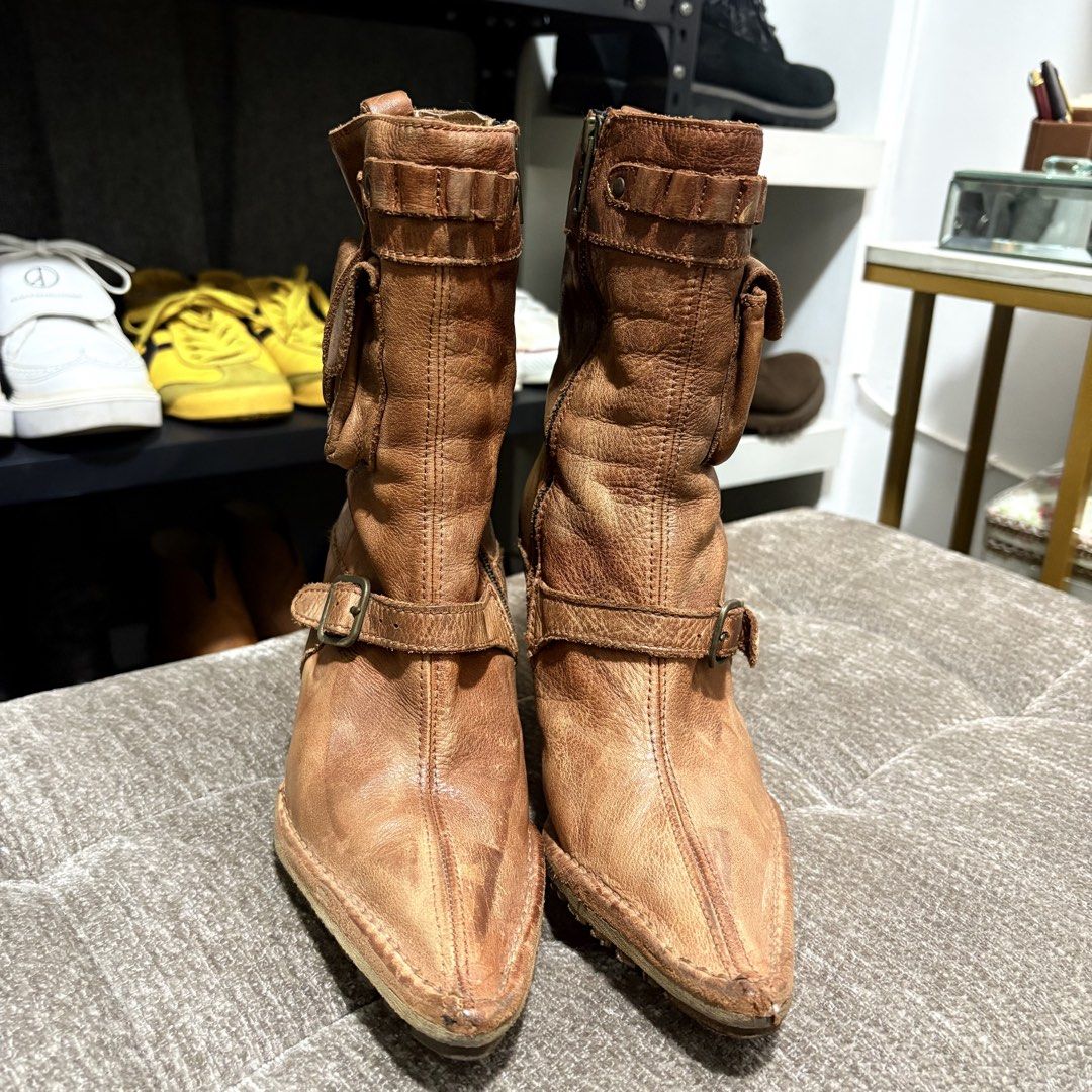 Authentic RAS Y2K Japan Genuine Leather Combat Boots (Category: Boots) located in Binangonan. Submitted by makoleksyon (Listing ID 1462543137, Image 2). Description: Excellent condition Like new No flaws Rare Made in Japan Size: 36 Bought in Japan 💯% Authentic Money back guarantee .
