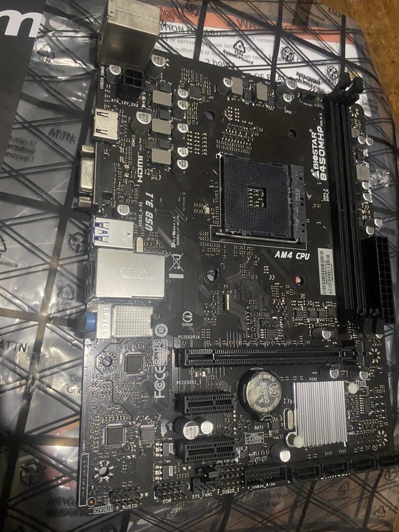 B450M Biostar (Category: Computer Parts) located in Manila. Submitted by thevintageplug.clo (Listing ID 1462555038, Image 1). Description: used for a year. di lang matest since sold na ang cpu, can give 3 day warranty. .