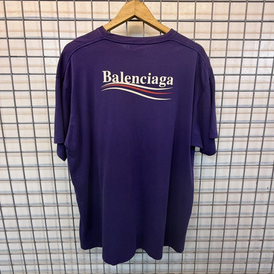 Balenciaga Campaign (Category: Tshirts & Polo Shirts ) located in Taguig. Submitted by goodfindscollection (Listing ID 1462503494, Image 2). Description: color condition 8/10 authentic oversized fits to large .