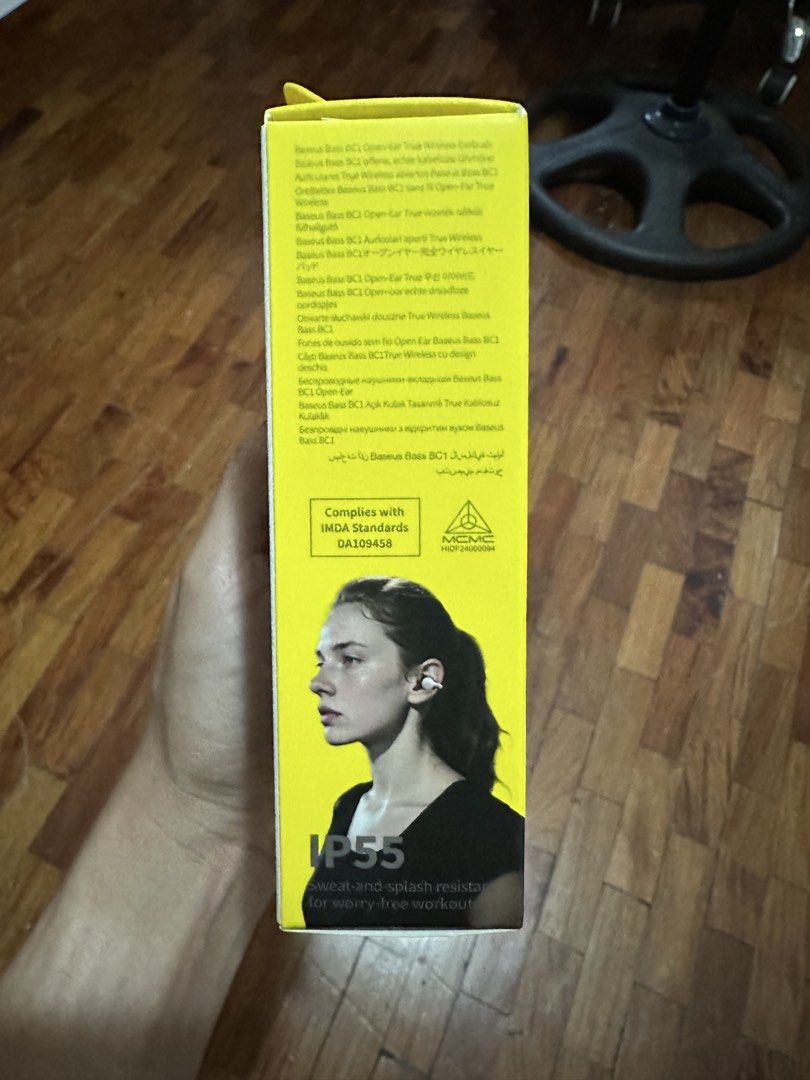 Baseus Bass BC1 Open-Ear True Wireless Earbuds (Category: Earphones) located in Taguig. Submitted by lga05 (Listing ID 1462448183, Image 2). Description: - Baseus Bass BC1 Open-Ear True Wireless Earbuds - Ergonomic and comfortable design for long wear - Extended 38-hour battery life with charging case - 12mm drivers for clear, crisp sound - IP55 sweat and splash resistant - ideal for workouts - Seamless Bluetooth connectivity - Perfect for daily 