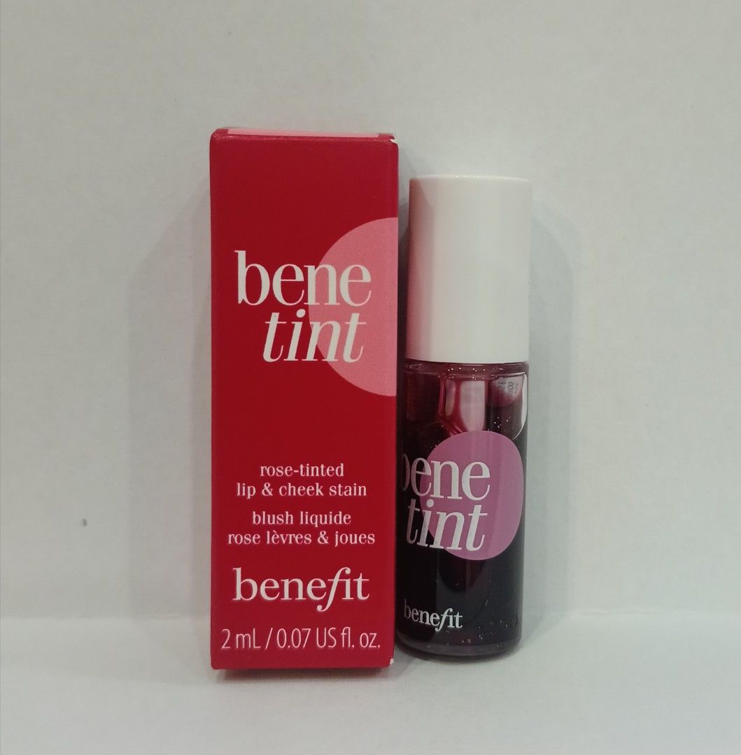 Benefit Benetint 2ml (Category: Makeup) located in Antipolo. Submitted by legoninos.legoninas (Listing ID 1462508650, Image 1). Description: 2 ml Lip and Cheek Stain Authentic, brand new and unopened..