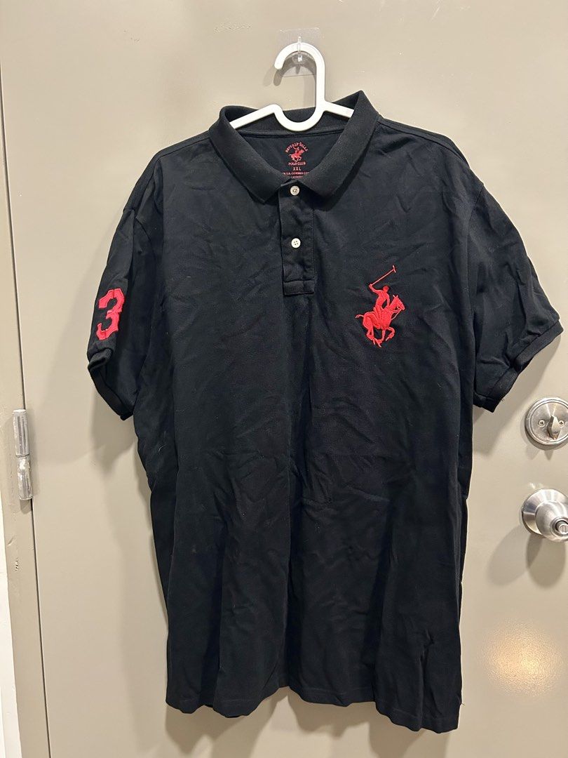 Beverly hills polo shirt (Category: Tshirts & Polo Shirts ) located in Quezon City. Submitted by k.srn17 (Listing ID 1462590626, Image 1). Description: MENS PLUS SIZE Beverly Hills Polo Shirt - black red Size XXL Dimensions (inches): 24w 31L Condition: Like New No issues Color rate: 9.5/10 Location: Cubao QC Mode of Payment: Gcash, Bank transfer Price negotiable, PM me!.