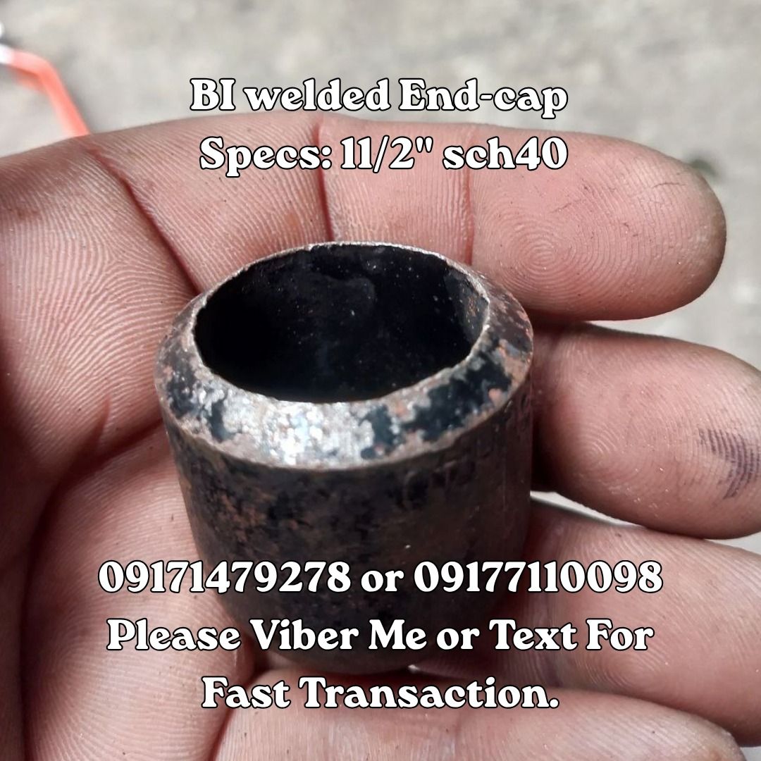 BI welded End-cap Specs: 11/2" sch40 (Category: Home Improvement Tools & Accessories) located in Manila. Submitted by 09171479278_elsie. (Listing ID 1462444710, Image 1). Description: BI welded End-cap Specs: 11/2" sch40 .