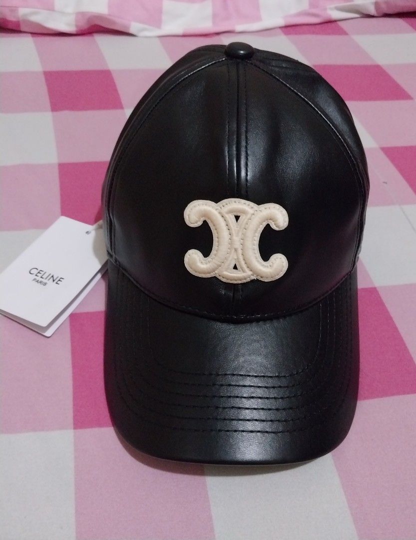 Black leather 🖤🤍celine🤍🖤 cap (Category: Hats & Beanies) located in Manila. Submitted by PrinceDani.Clothing (Listing ID 1462536033, Image 2). Description: Black leather 🖤🤍celine🖤🤍 cap.