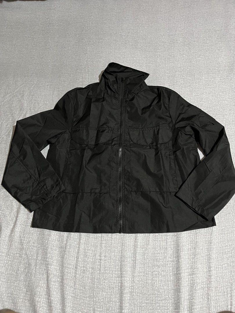 Black Lightweight Jacket with Zip and Pockets (Category: Coats, Jackets and Outerwear) located in Manila. Submitted by az0r_ (Listing ID 1462507455, Image 2). Description: - Lightweight black jacket - Ideal for layering - Zip-up front - Multiple pockets - Collar can be worn up or down - Suitable for casual wear or outdoor activities - Easy to pack and carry - large on tag.