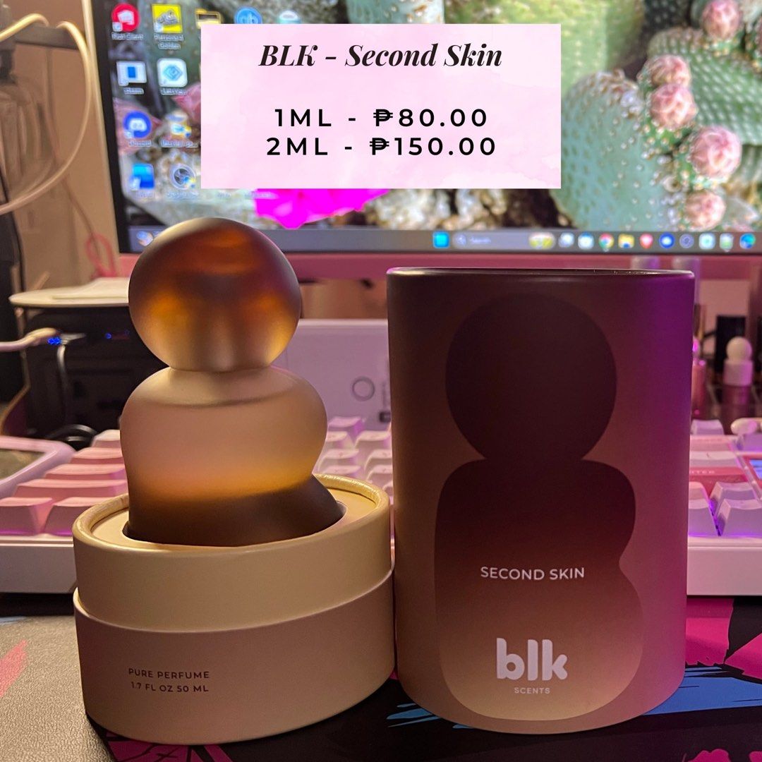 BLK Second Skin Decant (Category: Fragrance & Deodorants) located in Angeles City. Submitted by szyszy0811 (Listing ID 1462590350, Image 1). Description: See photo for pricing.