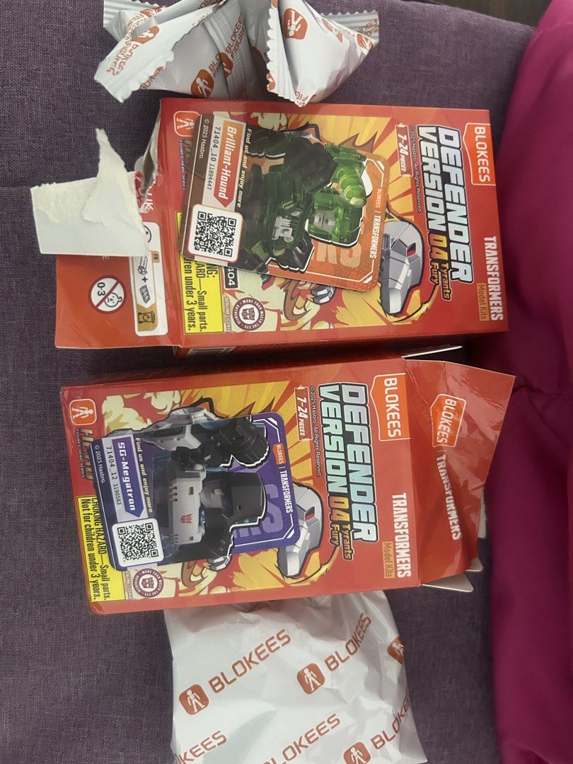 Blokees Transformers Version 3,4 & 6 (Category: Action & Battle Toys) located in San Jose del Monte. Submitted by 11andrepasaporte (Listing ID 1462579098, Image 3). Description: selling it for 90php each or bundle for 340php unboxed but sealed rfs: duplicate items.
