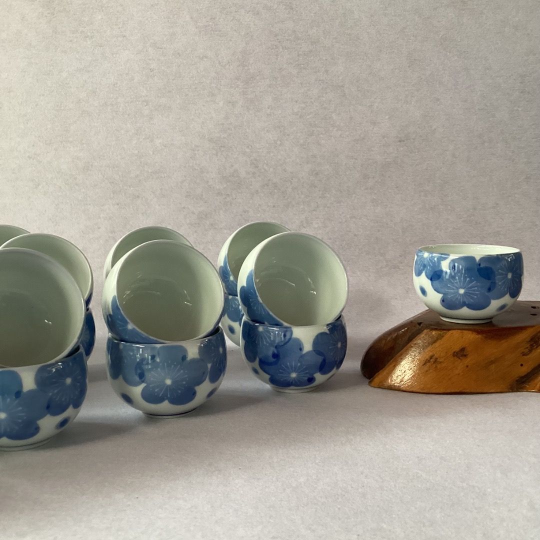Blue Plum Blossom Tea Cup Collection (Category: Other Kitchenware & Tableware) located in Davao. Submitted by atbpshop192593 (Listing ID 1462650043, Image 3). Description: Php25 each(19 available) Blue Plum Blossom Tea Cup Collection H: 1.5 inches L: 2 inches Capacity: 30 ml Please REVIEW PHOTOS We use 100% repurposed packaging materials SF starts at Php70 via Flash Express First to pay.