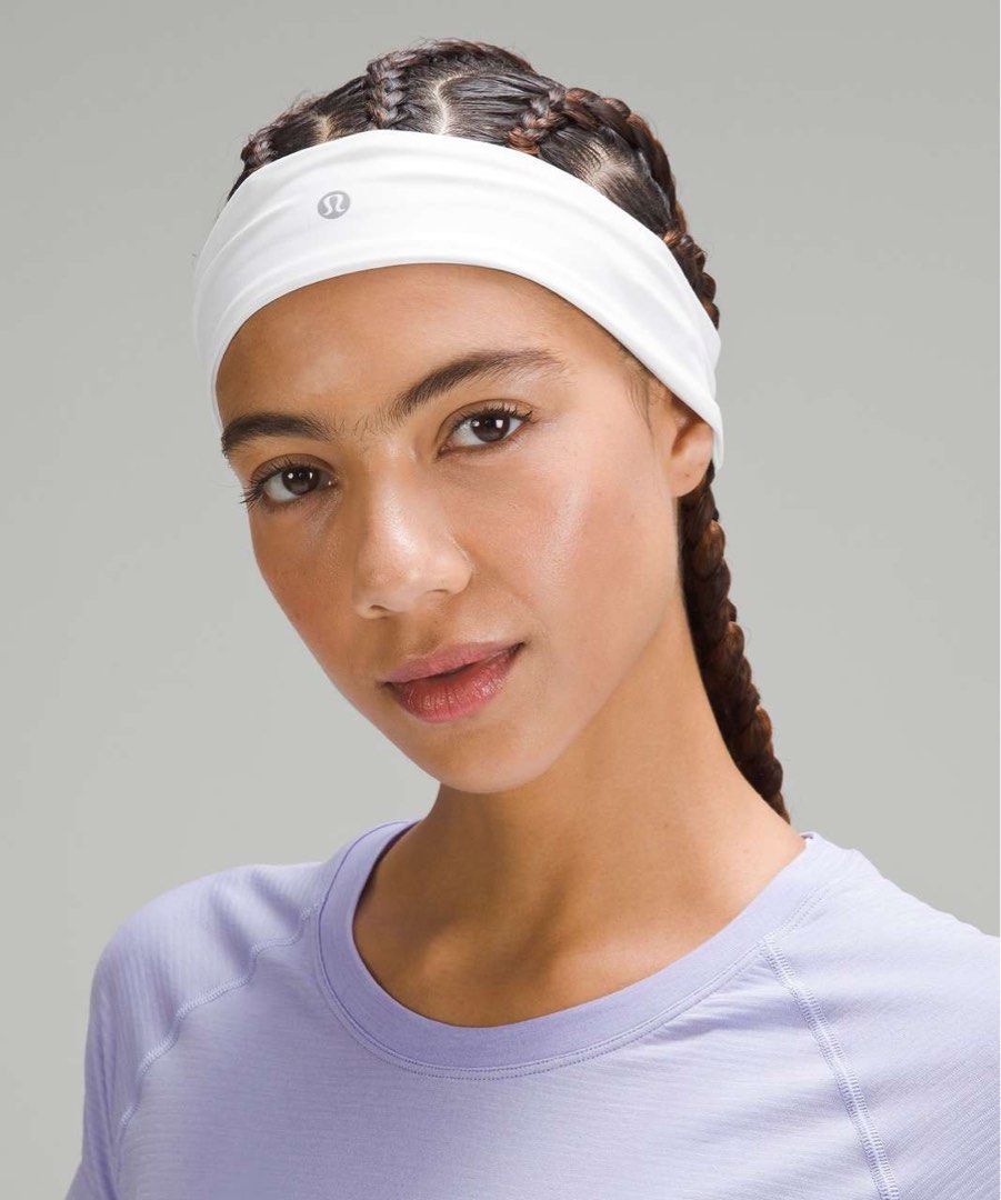 BNWT Lululemon Womens Luxtreme Training Headband (Category: Activewear) located in Iba. Submitted by xooperfindslb (Listing ID 1462632773, Image 2). Description: Lululemon Womens Luxtreme Training Headband Windmill (light blue) - brand new - 980 White - like new - 880 No issue .