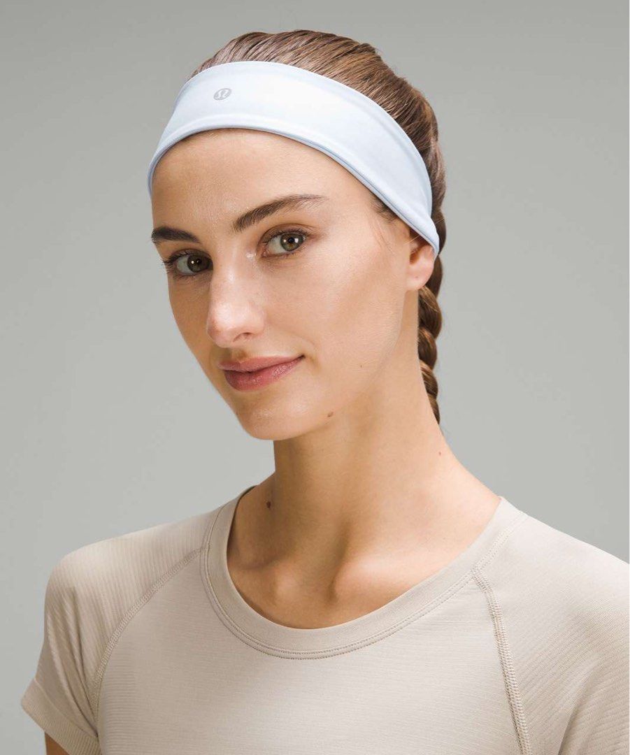 BNWT Lululemon Womens Luxtreme Training Headband (Category: Activewear) located in Iba. Submitted by xooperfindslb (Listing ID 1462632773, Image 1). Description: Lululemon Womens Luxtreme Training Headband Windmill (light blue) - brand new - 980 White - like new - 880 No issue .