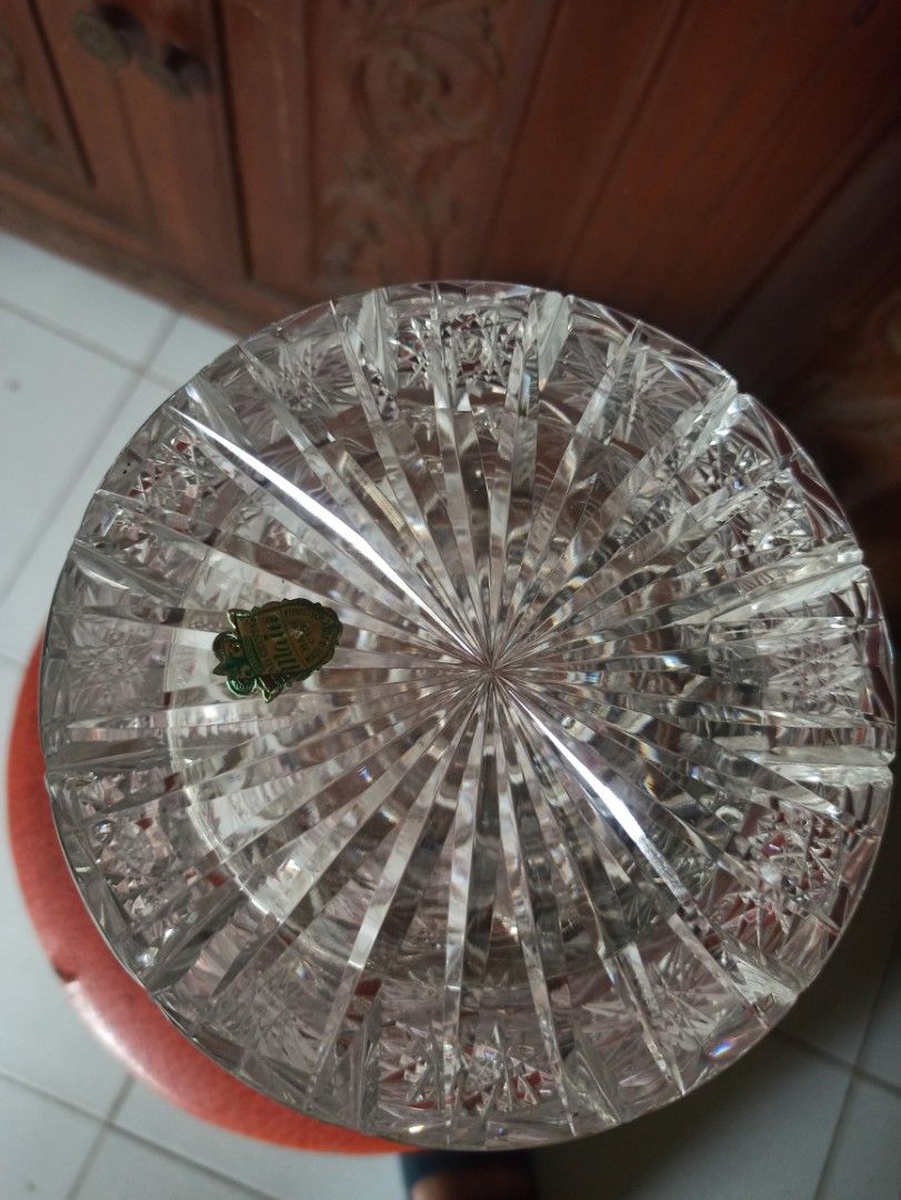Bohemia Crystal Glass Vase (Category: Vases & Decorative Bowls) located in Iligan City. Submitted by mei.oredalas (Listing ID 1462490111, Image 3). Description: 25 cm d (top) 29 cm h vintage classic intricate timeless precious elegant crystal vase; large and heavy This is actually much bigger in person than it looks in the photos..