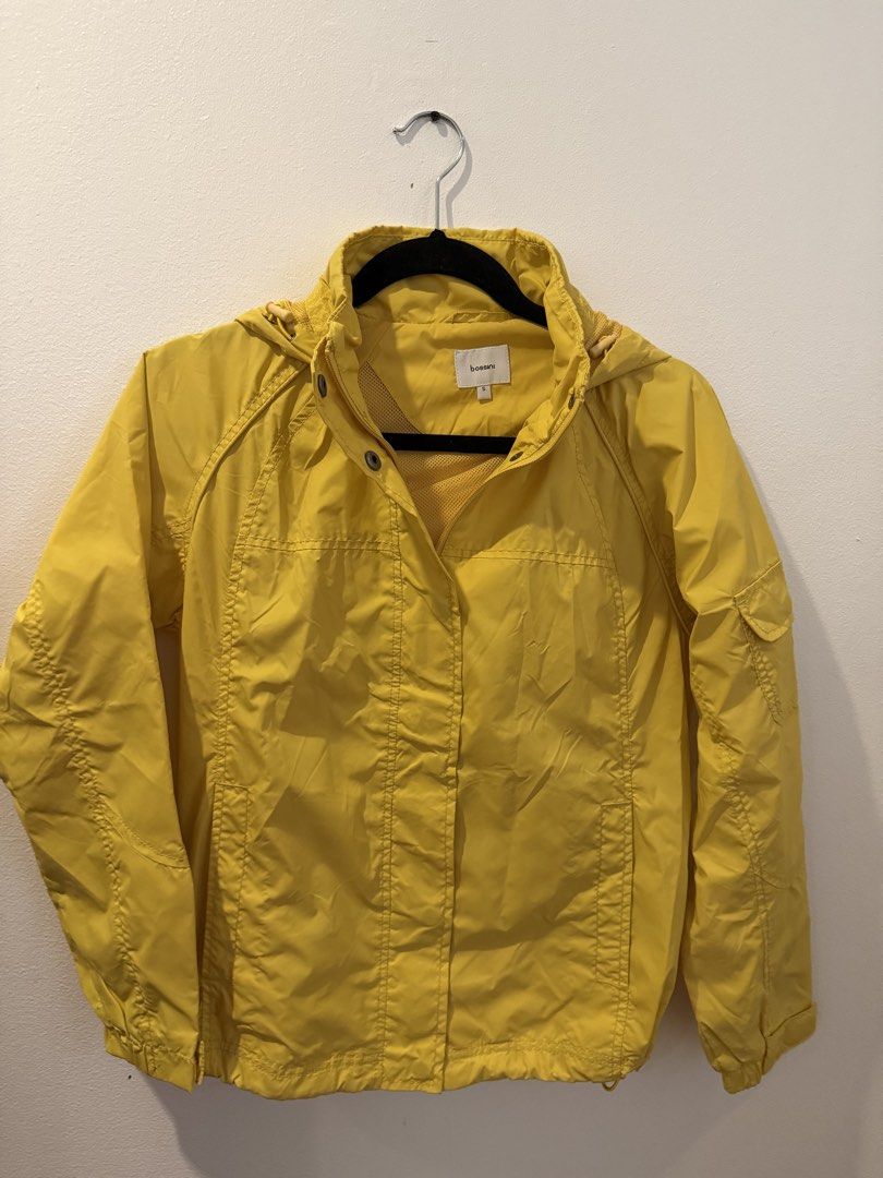 Bossini Yellow Hooded Windbreaker Jacket Size S (Category: Coats, Jackets and Outerwear) located in Makati City. Submitted by jcalmartz (Listing ID 1462440662, Image 1). Description: - Brand: Bossini - Type: Hooded Windbreaker - Color: Yellow - Size: S - Material: Lightweight, ideal for windy days and light rain - Features: Full zip front, pockets, tuckable hood - Style: Casual wear.