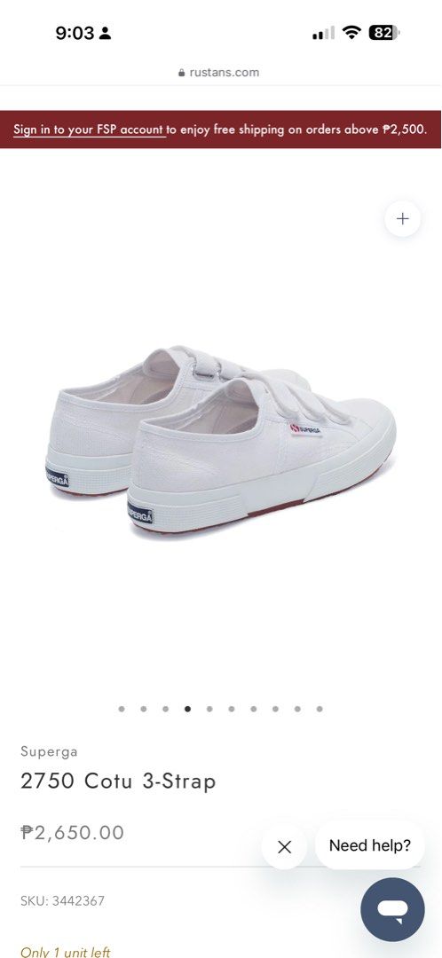 Brand New Super Ga White Sneakers (Category: Sneakers) located in Mandaluyong City. Submitted by truehawk-2d92 (Listing ID 1462464230, Image 2). Description: .