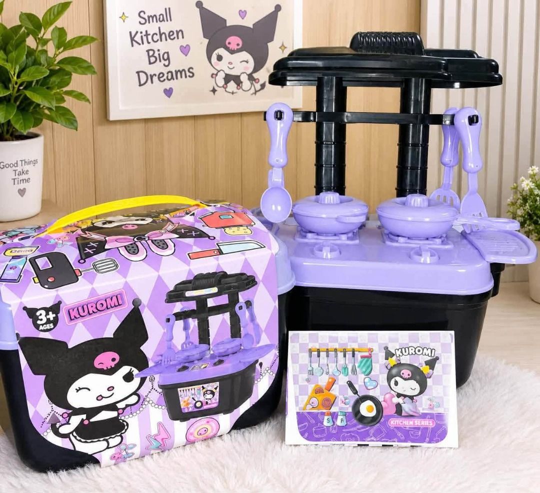 Brandnew KUR0MI KITCHEN TOY SET 💜 (Category: Kids Toys) located in Quezon City. Submitted by mjmassortedfinds (Listing ID 1462466385, Image 1). Description: Perfect pang xmas gift to sa mga kids! KUROMI KITCHEN TOY SET 💜 135 each min 10pcs 125 each min 50pcs ✅ May own lalagyan na. ✅ 250+ to sa other platform app.