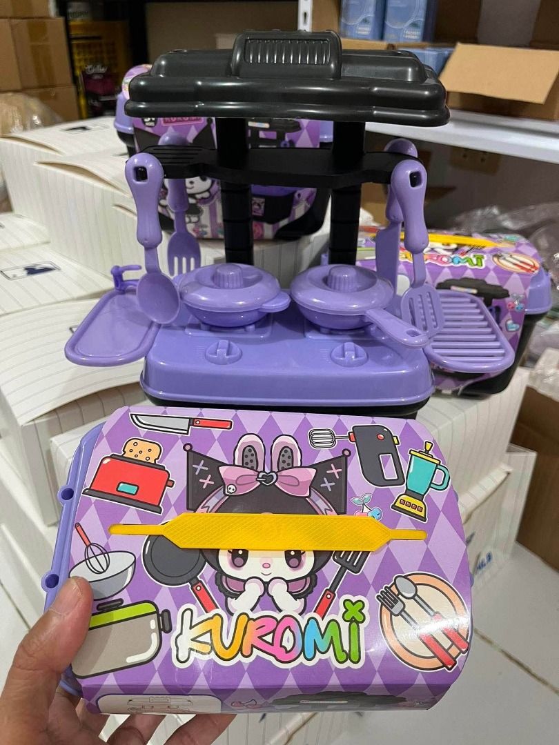 Brandnew KUR0MI KITCHEN TOY SET 💜 (Category: Kids Toys) located in Quezon City. Submitted by mjmassortedfinds (Listing ID 1462466385, Image 2). Description: Perfect pang xmas gift to sa mga kids! KUROMI KITCHEN TOY SET 💜 135 each min 10pcs 125 each min 50pcs ✅ May own lalagyan na. ✅ 250+ to sa other platform app.