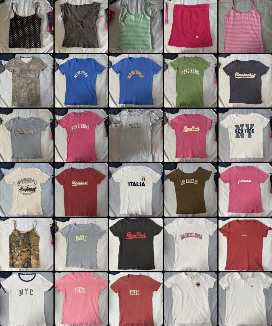 brandy melville launch!! (Category: Shirts) located in Singapore. Submitted by starlight_bright (Listing ID 1462628362, Image 2). Description: will be launching items in the above pics on 19 sept 11am on my tele channel!! scan to join!! selling at affordable prices!.