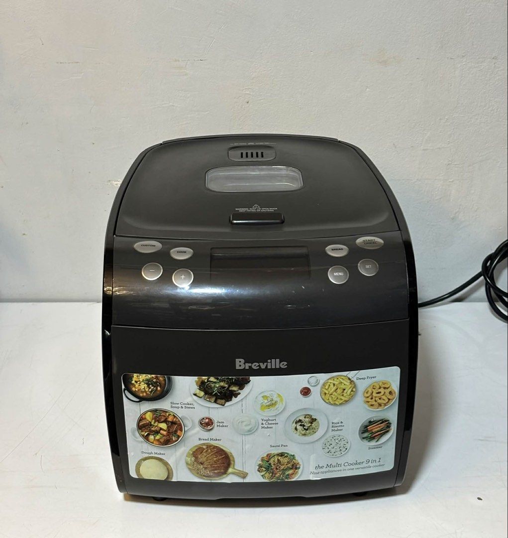 Breville Multi Cooker 9 in 1 (Category: Cookers) located in Rizal. Submitted by mikz_1303 (Listing ID 1462480184, Image 1). Description: Breville the Multi Cooker 9 in 1 Australia Mall pullout Used as demo unit Included Accessories Spoon and ladle 1 measuring cup Capacity 5L Location Taytay Rizal.