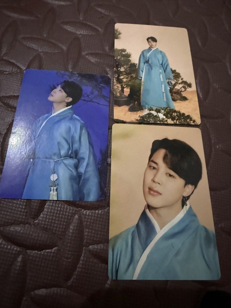 BTS Jimin Photocard Set - Blue Hanbok Concept (Category: K-Wave Merchandise) located in Manila. Submitted by aizamariel82853 (Listing ID 1462632513, Image 1). Description: Mop: pay maya, gcash, bdo, bpi.