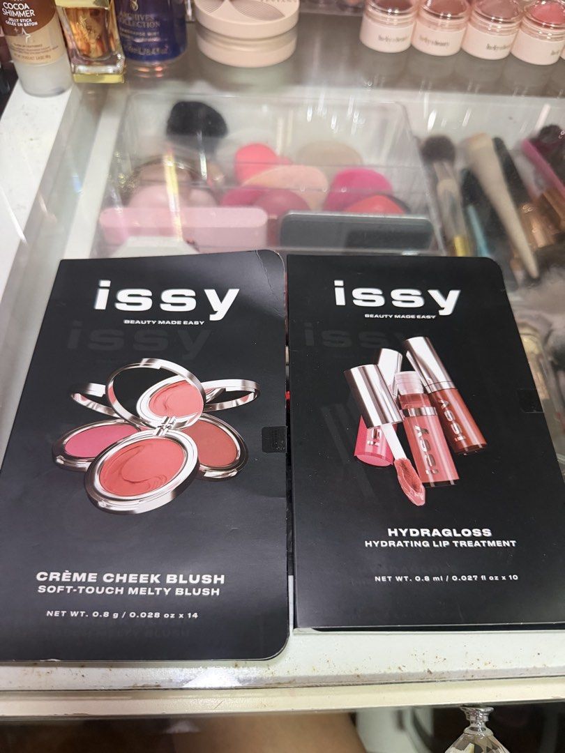 BUNDLE Issy blush and gloss trial (Category: Makeup) located in Paranaque City. Submitted by wakeupnmakeup.ph (Listing ID 1462661932, Image 1). Description: .
