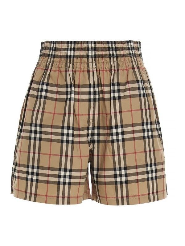 Burberry Checkered Shorts (Category: Shorts) located in Legazpi City. Submitted by rhumbalagu04057 (Listing ID 1462480643, Image 1). Description: - Classic Burberry checkered pattern - Comfortable elastic waistband - Stylish side stripe detail - Two functional back pockets - Ideal for casual outings or lounging - Guaranteed authentic Burberry item.