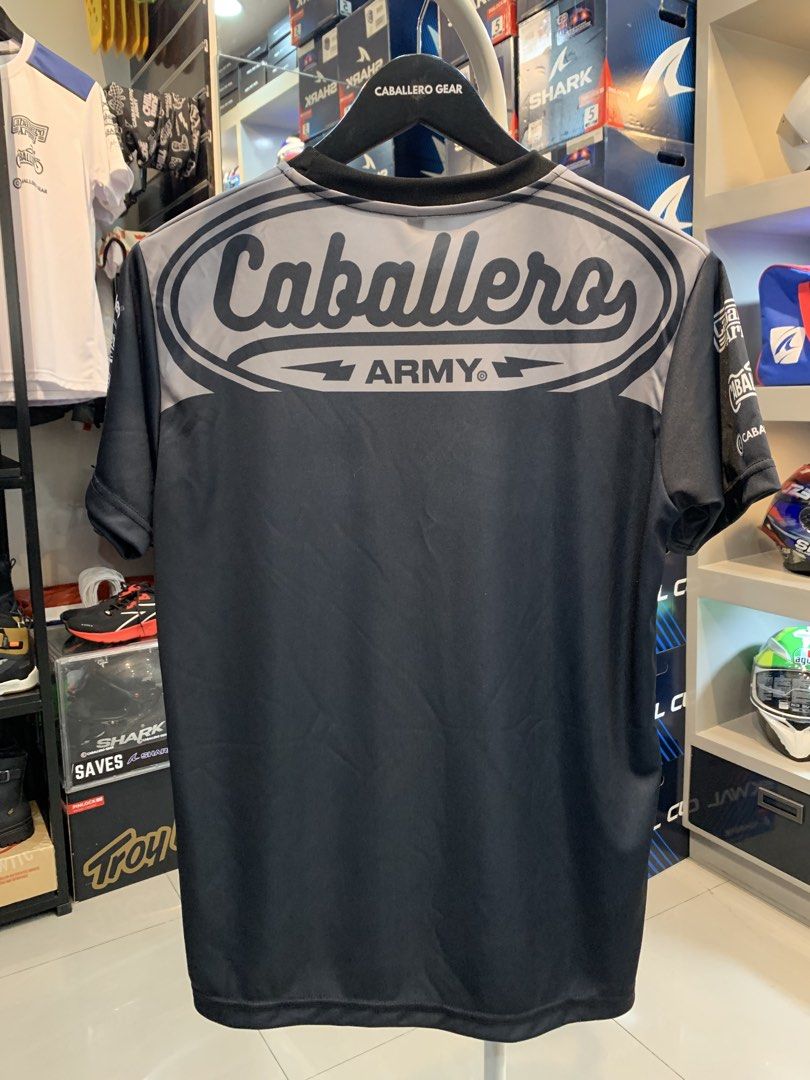 CABALLERO ARMY JERSEY (Category: Activewear) located in Manila. Submitted by cg_kai (Listing ID 1462557202, Image 2). Description: • Ready-to-wear jersey • Lightweight and comfortable to wear • Sporty and clean rider-inspired design • Easy to wear for daily rides, group rides, and events • Designed for Caballero ARMY riders • Perfect for riding or casual wear.