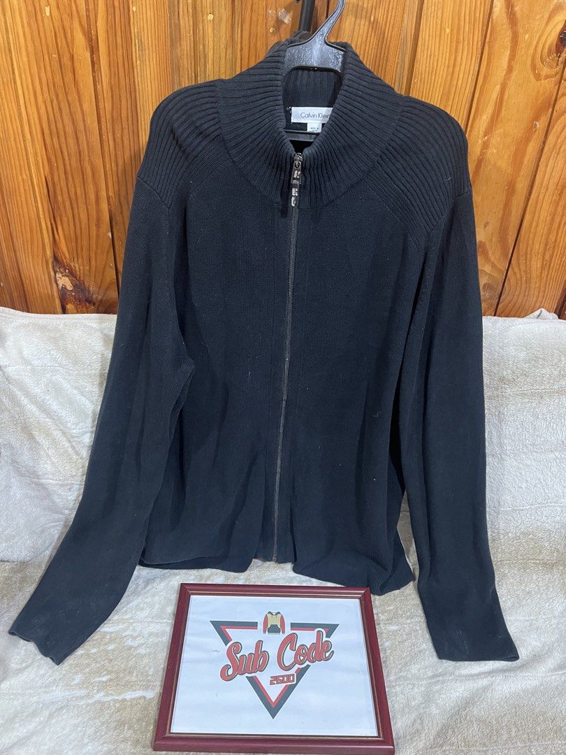 Calvin Klein Knitted Zip (Category: Coats, Jackets and Outerwear) located in Baguio. Submitted by subcode_2600 (Listing ID 1462649420, Image 1). Description: Other details included in the pictures Do not hesitate to message us for questions. Thank you! .