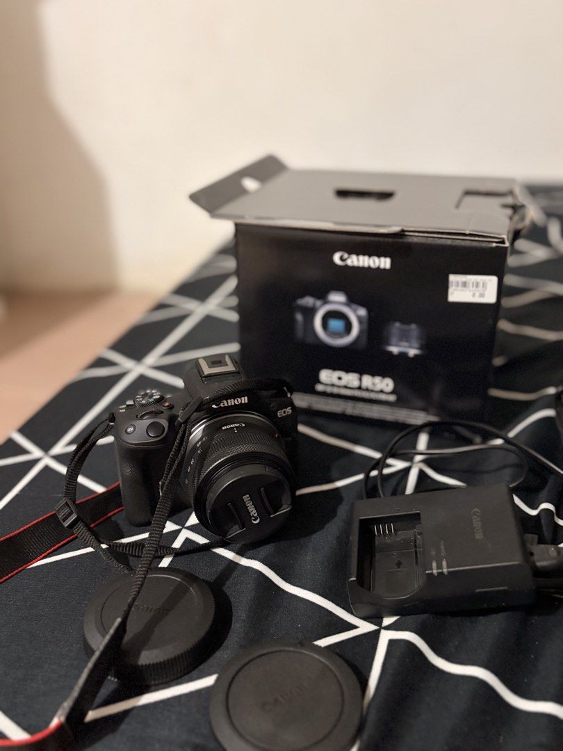 Camera Canon R50 (Category: Cameras) located in Lipa City. Submitted by mike_0005 (Listing ID 1462501000, Image 3). Description: Canon EOS R50 roi - For Sale Specifications: * 24.2MP APS-C CMOS Sensor * DIGIC X Image Processor * UHD 4K 30p Video Recording * Dual Pixel CMOS AF II with 651 AF Points * 2.36M-Dot Electronic Viewfinder * 3.0"1.62M-Dot Vari-Angle Touchscreen * Up to 15 fps Electronic Shutter * Movie for Close-Up Demos Mode * Vertical M