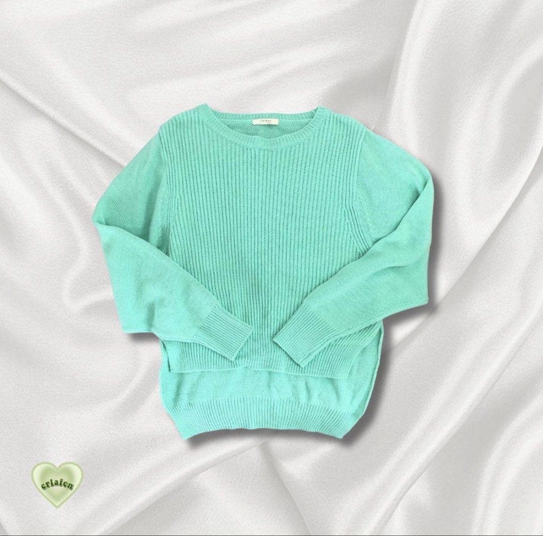CAMPARI Mint Green Sweater (Category: Coats, Jackets and Outerwear) located in Manila. Submitted by erlaien.ph (Listing ID 1462505478, Image 1). Description: 🏷 BUY NOW: great for fashion & travel! 🧺 RFS: no longer used 🛒 Payment method: GCASH/BANK 📦 Shipping: LALAMOVE or GRAB PM ME FOR MORE INQUIRIES 💌 Check out my profile for other great offers & nice stuffs! Follow me for more! .