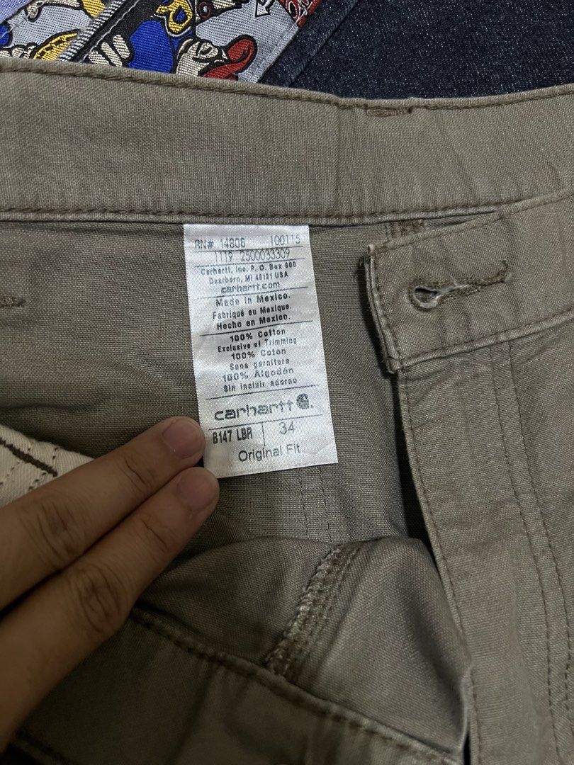 CARPENTER JORTS (Category: Shorts) located in Manila. Submitted by classicthrift_ph (Listing ID 1462502784, Image 3). Description: B147 LBR CARPENTER JORTS✨ 📍DIMENSION! • WIDTH: 34 • LENGTH :22 • LEG O:12 .