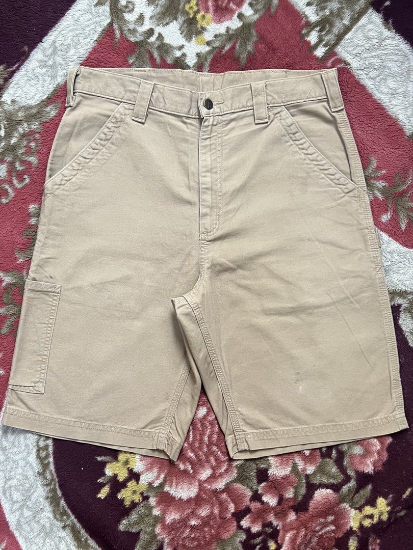 CARPENTER JORTS (Category: Shorts) located in Manila. Submitted by classicthrift_ph (Listing ID 1462528287, Image 2). Description: B147 DKH CARPENTER JORTS✨ 📍DIMENSION! • WIDTH: 34 • LENGTH: 23 • LEG O: 11.5.