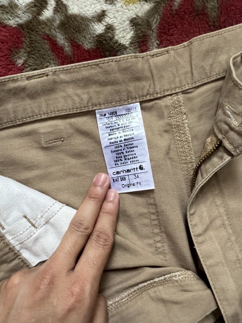 CARPENTER JORTS (Category: Shorts) located in Manila. Submitted by classicthrift_ph (Listing ID 1462528287, Image 3). Description: B147 DKH CARPENTER JORTS✨ 📍DIMENSION! • WIDTH: 34 • LENGTH: 23 • LEG O: 11.5.