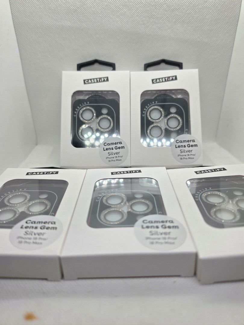 Casetify camera lens protector for iphone 18 promax and 18 pro (Category: Other Mobile & Gadget Accessories) located in Las Pinas. Submitted by jhered (Listing ID 1462488949, Image 1). Description: sale brandnew original sale for 1400 las pinas area.