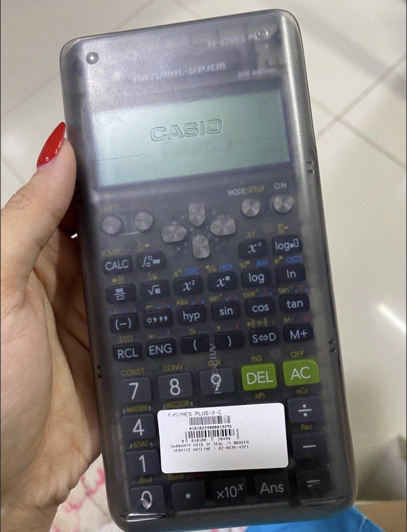 CASIO fx-570ES PLUS TRANSPARENT SCIENTIFIC CALCULATOR (Category: Office & Business Technology) located in Makati City. Submitted by art_angel (Listing ID 1462556685, Image 2). Description: like new used only a few times 100% working changed battery with box lady owned rfs: upgraded .
