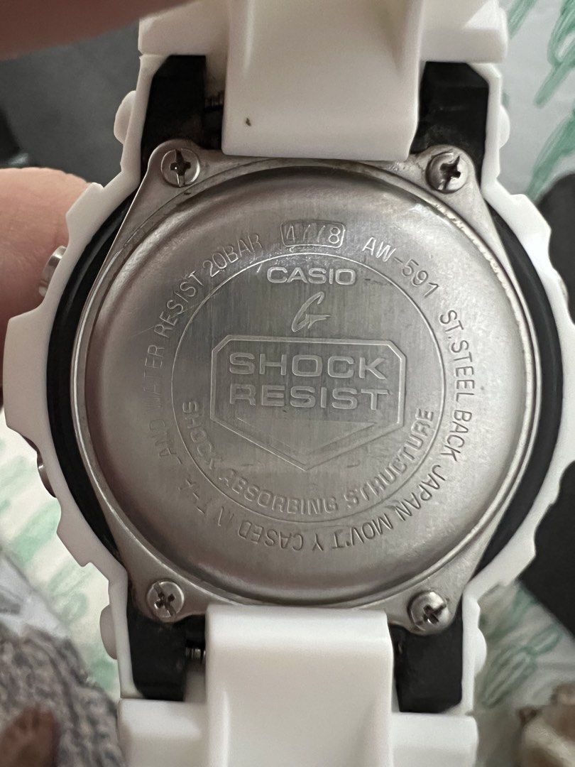 Casio G-Shock AW-591 (Category: Men's Watches) located in Manila. Submitted by 043brian (Listing ID 1462624825, Image 2). Description: FOR SALE G-SHOCK AW-591 ✅ORIGINAL MODULE ✅REPLACEMENT BEZEL (BRAND NEW) ✅REPLACEMENT STRAP (BRAND NEW) ✅LIGHT/AUTO LIGHT WORKING ✅ALARM/SOUNDS WORKING ✅NEWLY CHANGE BATTERY ISSUE : minimal scratches on metal frame (normal sa second hand item) ₱3,000 ONLY BATANGAS CITY AREA LBC COP/COD OUTSIDE BATANGAS.
