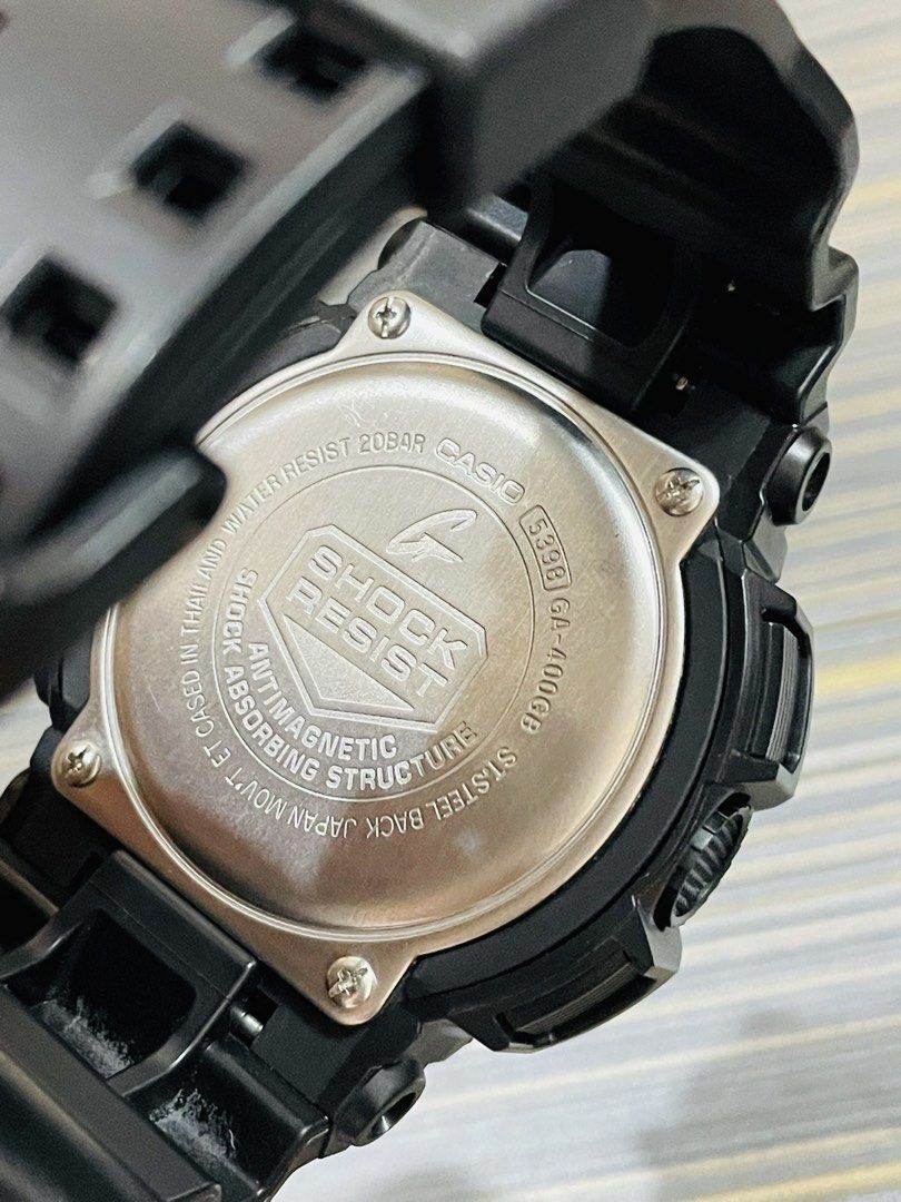 Casio G-Shock GA-400GB Watch (Category: Men's Watches) located in Paranaque City. Submitted by robertsoon.08 (Listing ID 1462498302, Image 3). Description: Casio G-Shock GA-400 Mens Japan Quartz Movement 52mm case size Original bracelet Good running condition Preloved used watch Authentic/Original Watch only!! with provided box ordinary.