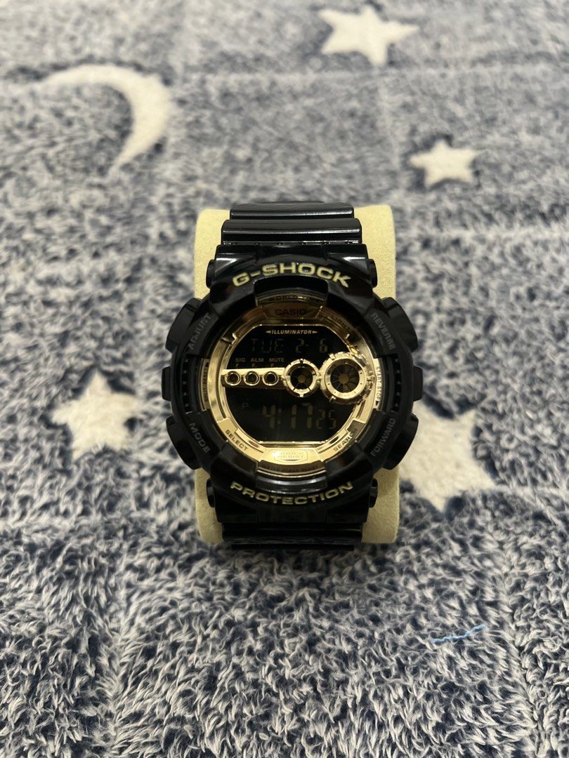 Casio G-Shock GD-100GB (Category: Men's Watches) located in Manila. Submitted by 043brian (Listing ID 1462626119, Image 1). Description: FOR SALE G-SHOCK GD-100GB ✅ORIGINAL MODULE ✅ORIGINAL BEZEL (LEGIT) ✅ORIGINAL STRAP (LEGIT) ✅LIGHT/AUTO LIGHT WORKING ✅ALARM/SOUNDS WORKING ✅NEVER BEEN REPLACED BATTERY NO ISSUE LIKE NEW ₱4,000 ONLY BATANGAS CITY AREA LBC COP/COD OUTSIDE BATANGAS.